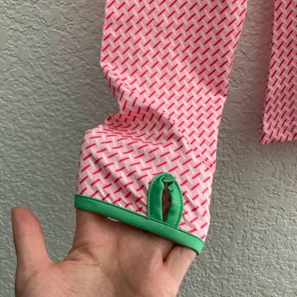 Women’s Pink/Green SPF Zip-Up - Picture 3 of 7